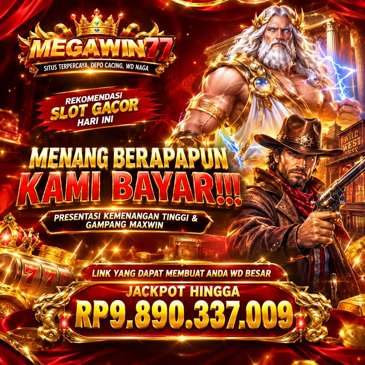 MEGAWIN77 Banner